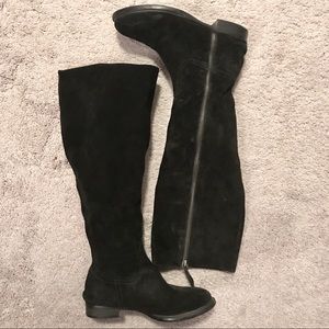 Miu miu black suede boots